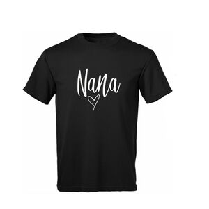 NANA GRAPHIC BLACK T SHIRT NANA IN WHITE